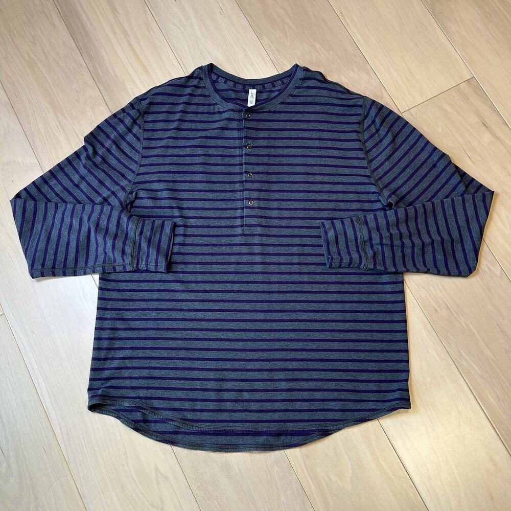 Lululemon 5 Year Henley Shirt Long Sleeve Men’s 2XL